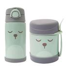 Pote Térmico + Garrafinha Tèrmica 420ml Gumy Verde Buba