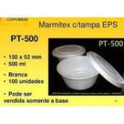 Pote Térmico Isopor C/ Tampa Para, Sopas, Caldo, Açaí 500ml Caixa Com 100 Unidades Copobras