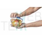 Pote Tigela de Vidro com Tampa Plástica Laguna 750ml Vitazza:Para Servir, Organização de Cozinha e Geladeira, Opção Sustentável