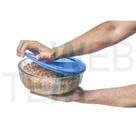 Pote Tigela Saladeira de Vidro com Tampa Plástica Oceani 3,8 litros Vitazza: Para Servir e Organização de Cozinha e Geladeira Opção Sustentável
