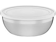 Pote Tramontina Freezinox Redondo Em Aço Inox Com Tampa Plástica 25 Cm 4,2 L Tramontina