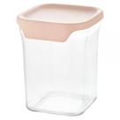 Pote Trava Hermético Clink Quadrado de Acrelico 850ML Tampa vedação