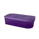 Pote Tupperware Fresh'N Cool Retangular de 1 Litro na Cor Lilás
