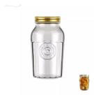 Pote Vidro Americano Transparente Alimentos Mantimentos Vintage 1500ml Com Tampa 1,5 Litros