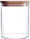 Pote Vidro Borosilicato C/ Tampa Bamboo 800ml