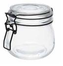 Pote Vidro Borossilicato 500 ml Hermetico Black Glass Flip Bulging Preto Urban