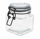 Pote Vidro Borossilicato 500 ml Hermetico Black Glass Flip Square Preto Urban Pote Vidro Borossilicato 500 ml Hermetico Black Glass Flip Square Preto Urban