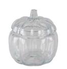 Pote Vidro c/ Tampa Abóbora Transparente 500ml Tuut