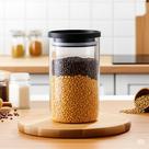 Pote Vidro Hermético 1 Litro Mor Organizador Para Cozinha Despensa Mantimentos