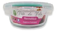 Pote Vidro Hermético 650Ml Tampa Com Travas
