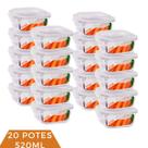 Pote Vidro Hermético Marmita Tampa 4 Travas 520ml 20 Unidade Pote Vidro Hermético Marmita Tampa 4 Travas 520ml 20 Unidade