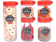 Pote Vidro KITCHEN Jogo C/5 Peças