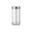 Pote Vidro Multiuso 1700ml Tampa Inox Organizador Cozinha Despensa Recipiente Mantimentos Alimentos