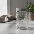 Pote Vidro Tampa Inox 1,1l Redondo Mantimentos Cozinha Gaurd
