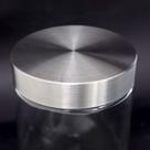 Pote Vidro Tampa Inox 1250ml