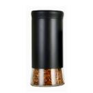 Pote Wolff Vidro 1500ml Aço Black Tampa Rosca Mantimento Elegante Moderno E Prático