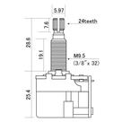 Potenciômetro A500K Push-Pull DPDT Instrumentos CTS-A500-PPL F035
