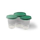 Potes Com Tampas Verdes PCT 25 UN (200 ml)