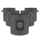 Potes de tecido AC Infinity Heavy Duty 7 galões de aeração x5