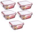 Potes de Vidro Brascooker Hermético 520 ml - Kit 5 unidades