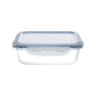 Potes de Vidro Hermético Tampa com Trava Marmita Fit Mantimentos Colorido 570ml