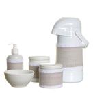 Potes, Garrafa, Molhadeira E Porta Álcool-Gel Com Capa Quarto Bebê Menina Menino Potes, Garrafa, Molhadeira E Porta Álcool-Gel Com Capa Quarto Bebê Menina Menino