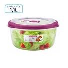 Potes Hermético Sanremo 1,1L Redondo Tampa com Vedação Microondas Potes Hermético Sanremo 1,1L Redondo Tampa com Vedação Microondas