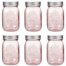 Potes Mason Amzcku 473 ml Rosa 6 Unidades