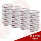 Potes Ondulado Hermética Resistente 1040ml Microondas 20 Un