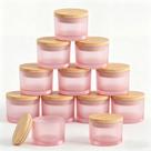 Potes para velas GLATABAM 4 oz fosco em pó, kit com 12