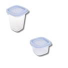 Potes plástico 2und multiuso utilidade de cozinha