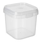 Potes Plásticos Quadrados 220ml com Lacre Kit com 200 Unidades