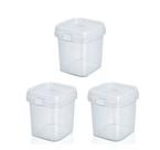Potes Quadrados 220ml Bolo No Pote Lacre 40un Transparente