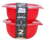 Potes vasilha plástica bowl kit 2 peças slim tampa transparente Potes vasilha plástica bowl kit 2 peças slim tampa transparente
