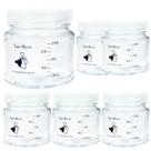 Potes Vidro para Armazenar Leite Materno Graduados 100ml 6UND