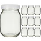 Potes Vidro para Armazenar Leite Materno Vidro Liso 200ml 10UND
