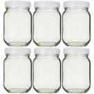 Potes Vidro para Armazenar Leite Materno Vidro Liso 200ml 6UND