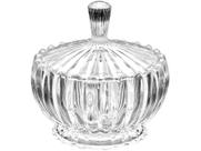 Potiche Baleiro Decorativo Cristal Com Tampa Para Armazenar Bala Docinhos