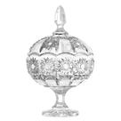 Potiche Bomboniere de Vidro Transparente C/ PE 900ml P/ Decoração e Armazenamento 1UN