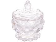 Potiche Bomboniere Decor C/pé De Cristal Bolhas - Lyor