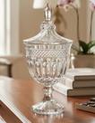 Potiche Bomboniere Decorativo Vidro Com Tampa Patricia 24cm Hauskraft Baleiro Centro Mesa Doce