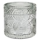 POTICHE BOMBONIERE VASO DECORATIVO REDONDO HOME&CO COM TAMPA VIDRO 9x8x8cm TRANSPARENTE