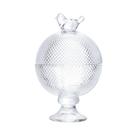 Potiche de cristal com pe bird 13cm - wolff