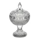 POTICHE DECORATIVA CRISTAL WOLFF C/PÉ LYS 11x18cm - LYOR