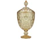 Potiche Decorativo de Cristal 32cm Lyor Diamond
