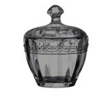 Potiche Decorativo de Vidro Paris Cinza 8,5x10,8cm - Mek