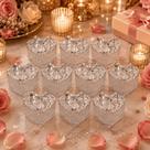 Potiche Decorativo Vidro Coração Laço Porta Joias Bomboniere Doces Lembrancinha Festas CHEF D Potiche Decorativo Vidro Coração Laço Porta Joias Bomboniere Doces Lembrancinha Festas CHEF D