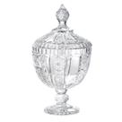 Potiche Versailles com pe em cristal D15,5xA28cm - L'Hermitage