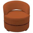 Potrona Decorativa Paris Estofada Redonda Bouclé Terracota Potrona Decorativa Paris Estofada Redonda Bouclé Terracota