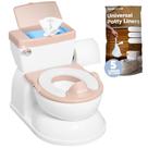 Potty Jool Baby 2 em 1 - Treinador de Vaso com Porta-Toalhas e Lavagem Potty Jool Baby 2 em 1 - Treinador de Vaso com Porta-Toalhas e Lavagem